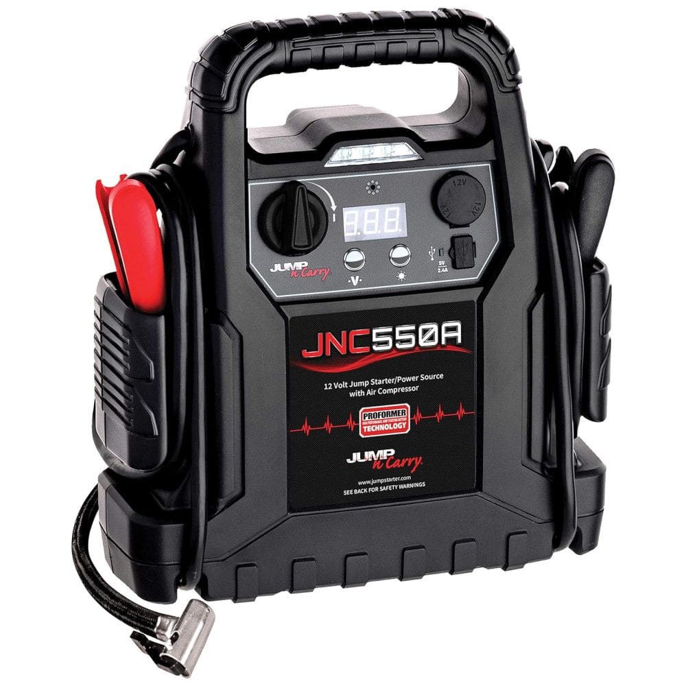 Clore Automotive JNC550A Carregador de Bateria Automotiva Portátl, 1100 Picos, 3s, 12V, 150W