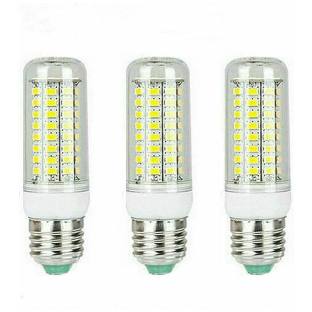 Kit 3 Lâmpadas LED Milho JHONG E27 9W 56 LEDs SMD5730 Bivolt Luz Quente e Fria Iluminação Econômica para Casa e Escritório
