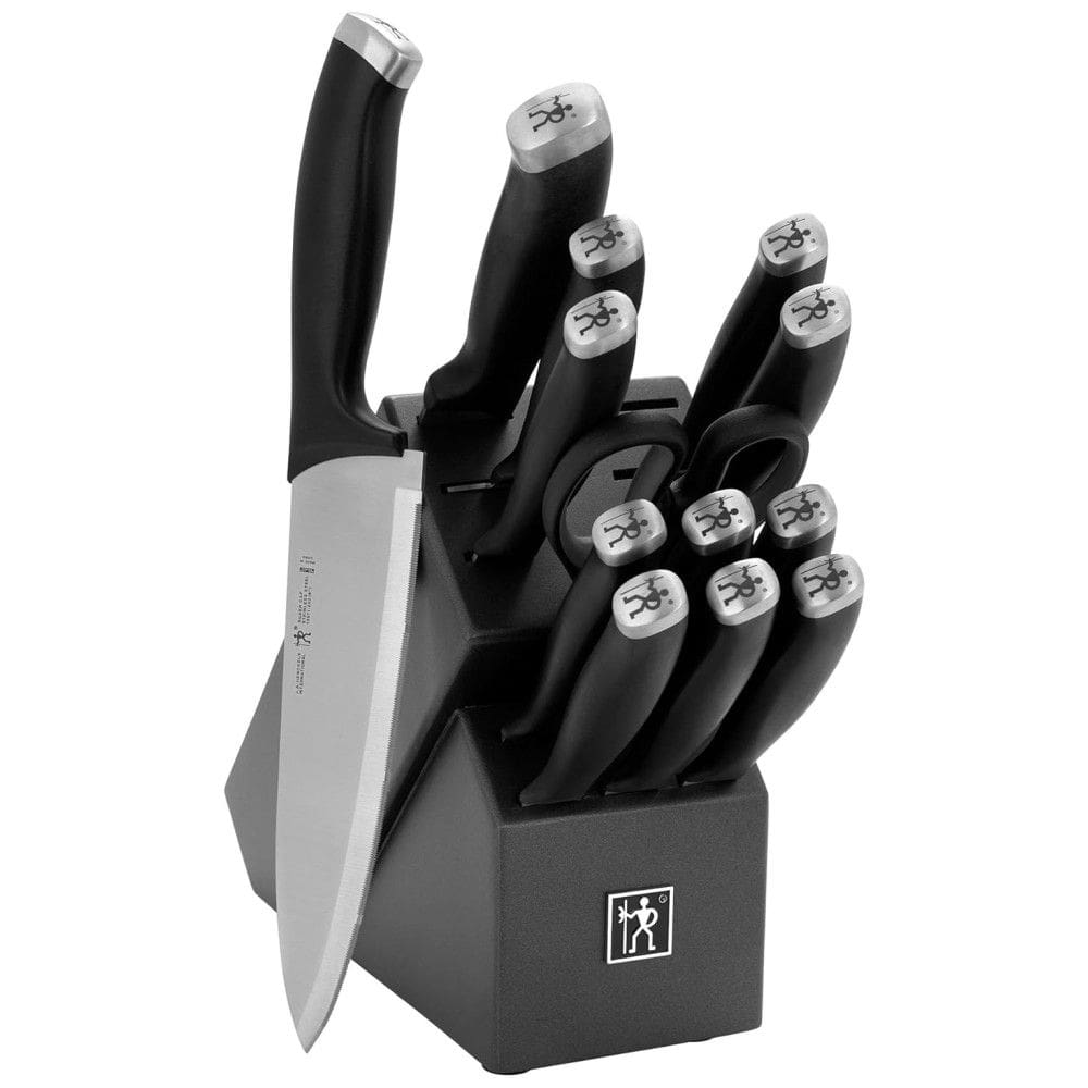 Conjunto de Facas em Aço Inoxidável com Bloco de Bancada, 14 Peças, HENCKELS 13581 001, Preto