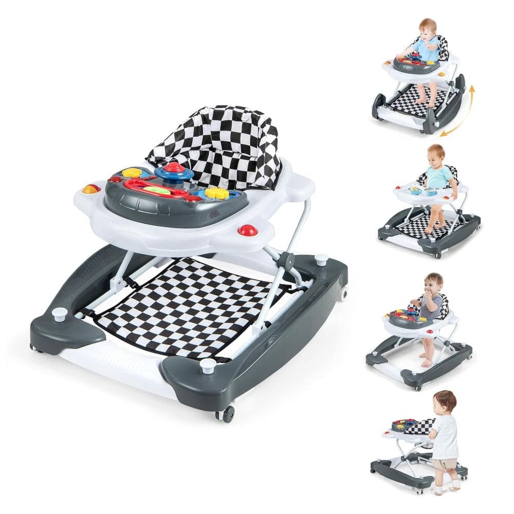 Andador 6 em 1 para Bebê BABY JOY com Música, Luzes, Modo Balanço – Altura Ajustável para Meninos e Meninas de 6 a 18 Meses.