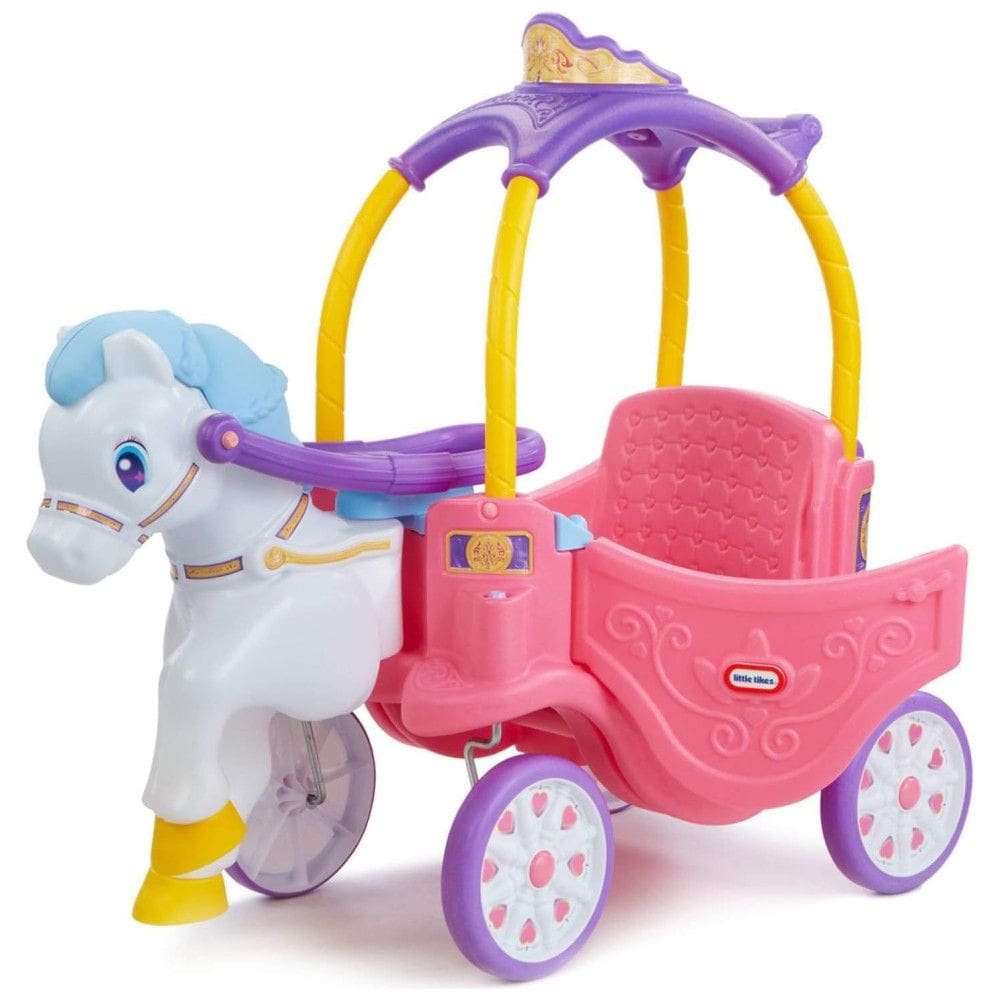 Carrinho de Passeio Infantil Carruagem da Princesa para Crianças de 2 a 5 Anos, LITTLE TIKES 642326M, Rosa