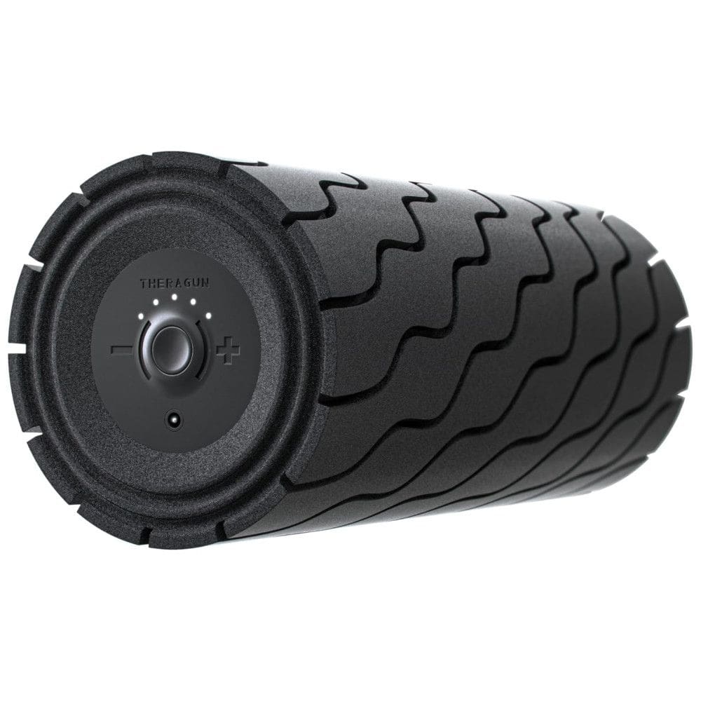 Rolo Massageador Elétrico para o Corpo Inteiro com Bluetooth e 5 Frequências Personalizadas, THERAGUN, Preto