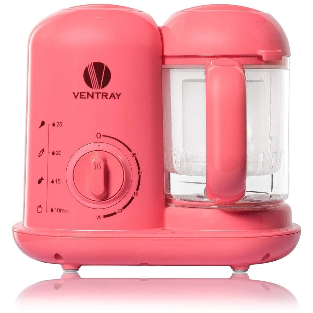 Processador de Alimentos para Bebês Tudo em Um Aquece e Prepara, 110V 300W, Ventray Rosa