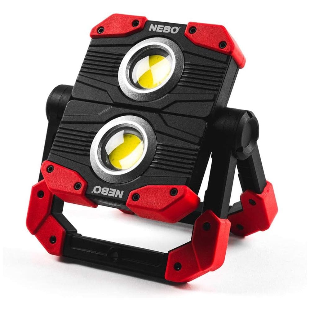 Lanterna Luz de Trabalho LED Portátil OMNI Recarregável e Dobrável com 2000 Lúmens, NEBO WLT 0015, Vermelho
