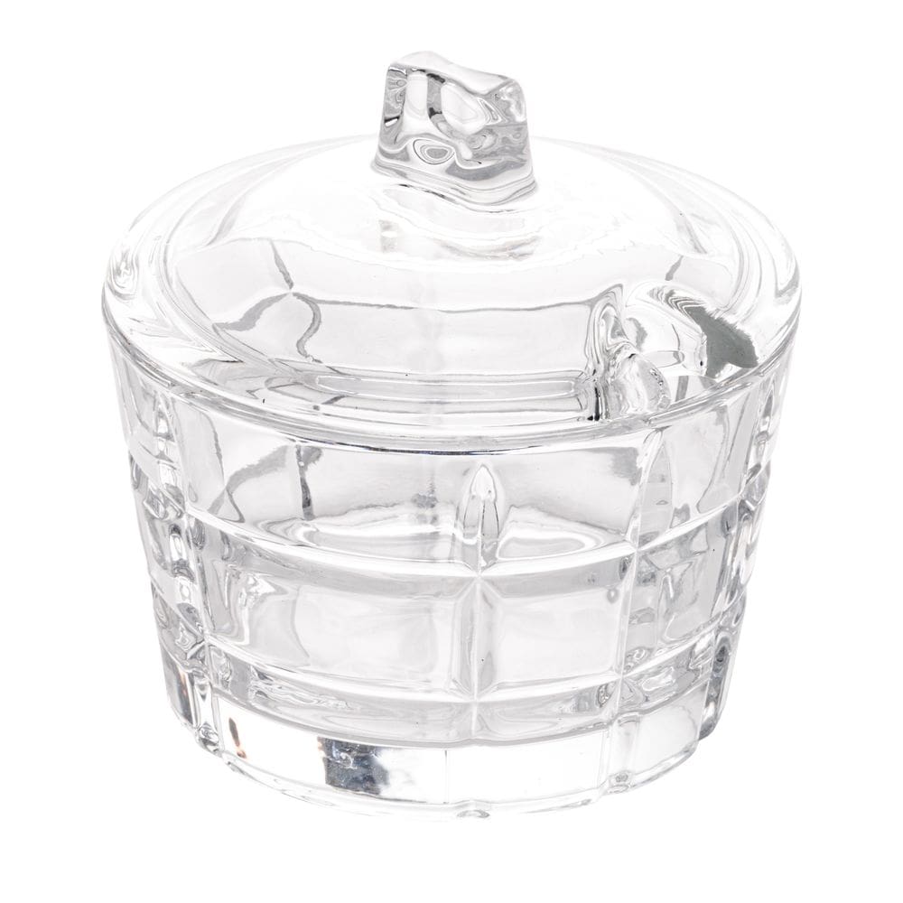 Açucareiro de Cristal Deli Transparente 10x10cm Lyor