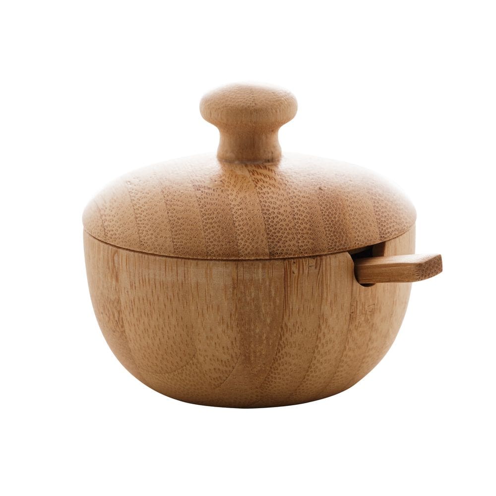 Açucareiro de Bambu Com Colher Verona 8x7,5cm Lyor