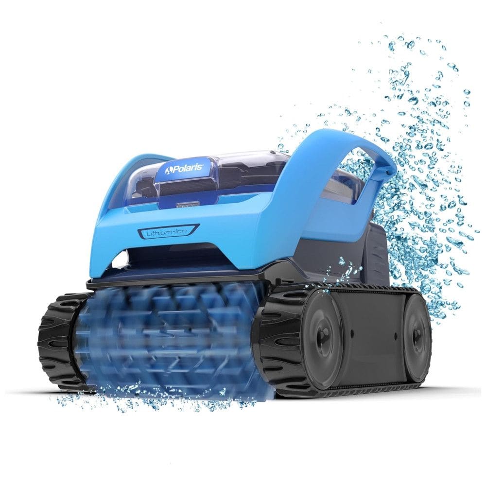 Robô Aspirador de Piscina Sem Fio com Tecnologia de Vácuo Ciclônico e Bateria de Longa Duração para Piscinas até 9m, 110V, Polaris, Azul