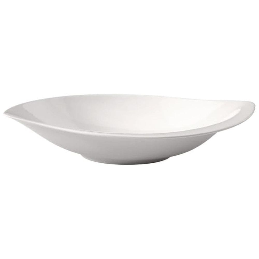 Tigela de Frutas e Salada Elegante e Sofisticada com Estilo Clássico, Material de Porcelana e Formato Curvo, Villeroy Boch, Branca