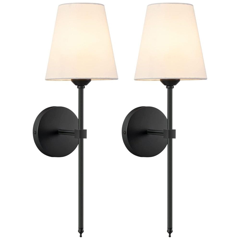 Conjunto de Luminária de Parede com Fio, Estilo Retrô, Material de Metal e 2 Peças, Adequada para Quarto, Sala de Estar e Cozinha, 110V