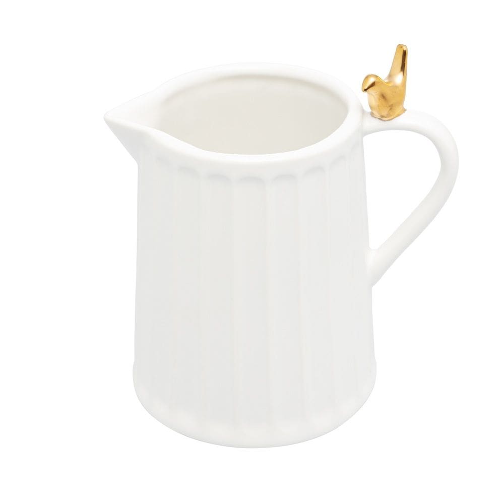 Leiteira de Cerâmica Colibri Branco 180ml Wolff