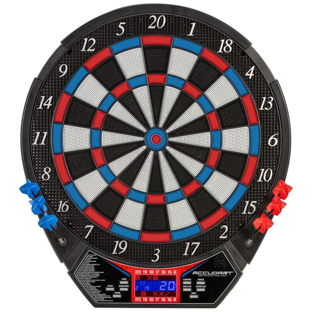 Jogo De Dardos Eletrônico - 29 Modos de Jogo - 90 Variações - Display de Fácil Leitura - Modo Oponente Virtual.Accudart