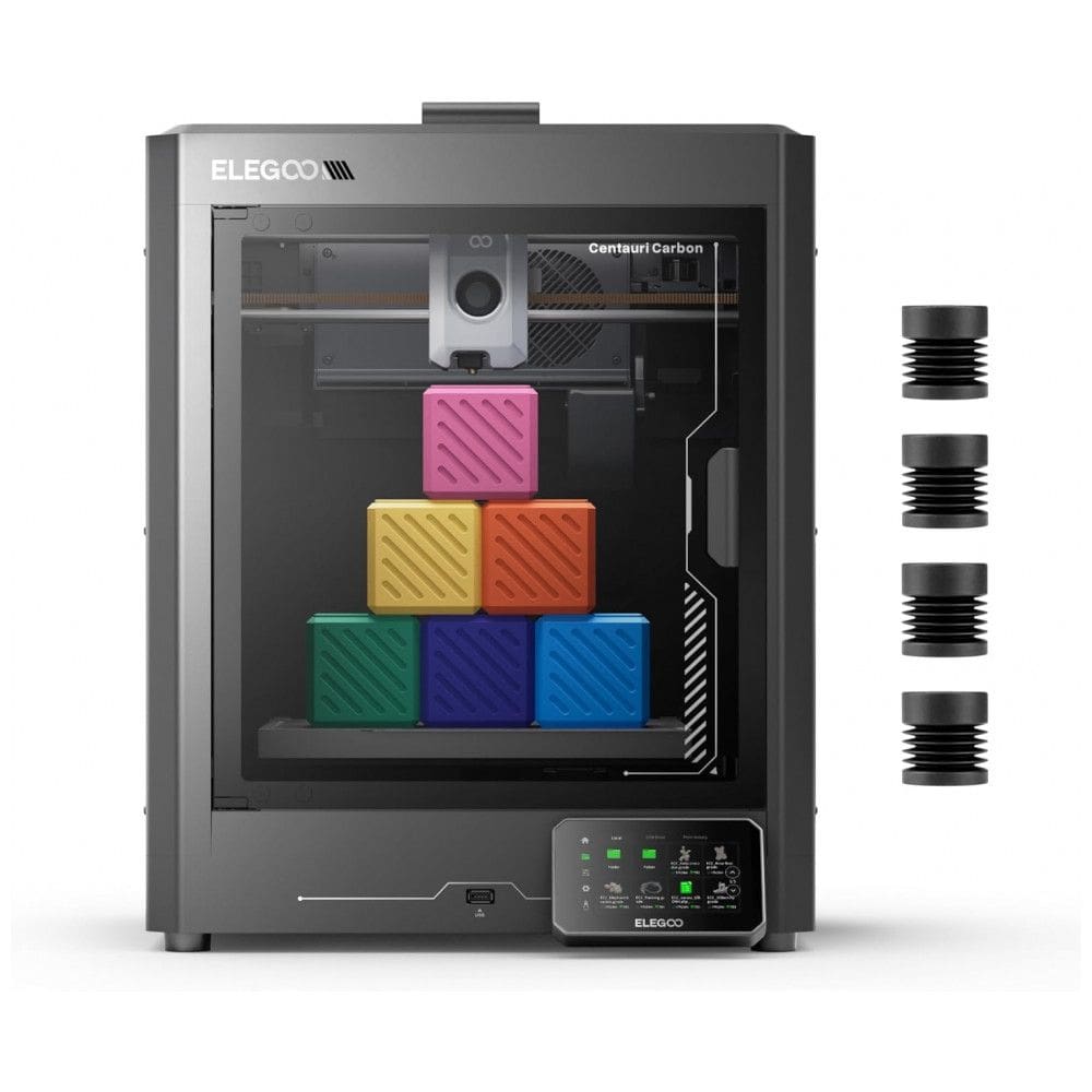 Impressora 3D ELEGOO Centauri Carbon, CoreXY 500mms Alta Velocidade de Impressão com Autocalibração, Bico de 320C e Câmera Integrada