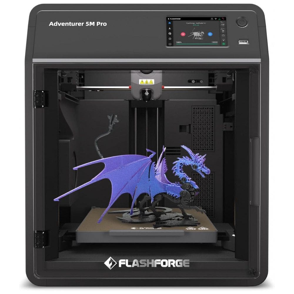Impressora 3D FLASHFORGE AD5M Pro, Velocidade de Impressão de 600 mm/s CoreXY, Bicos QuickSwap de 0,4 e 0,6 mm a 280°C