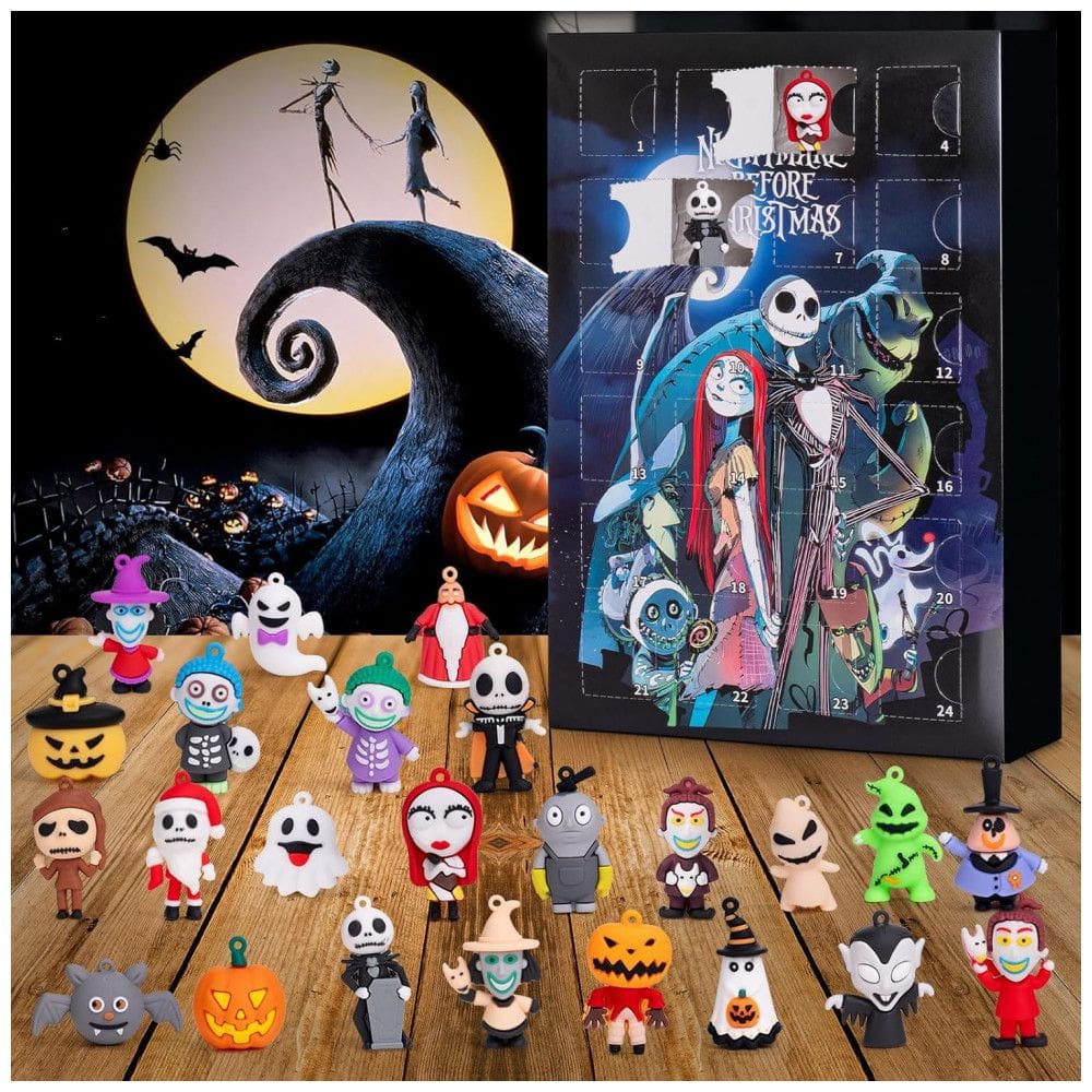 Calendário de Advento de Halloween 2025 com 24 Colecionáveis para Crianças, Adultos e Adolescentes - Presentes e Decorações de Halloween em