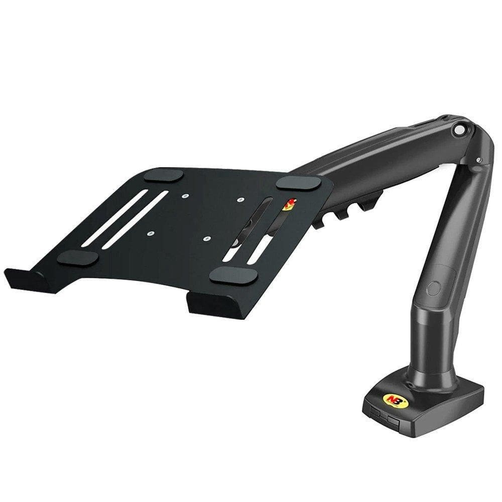 Kit Suporte Articulado De Mesa Pistão A Gás F80 Nb + Bandeja