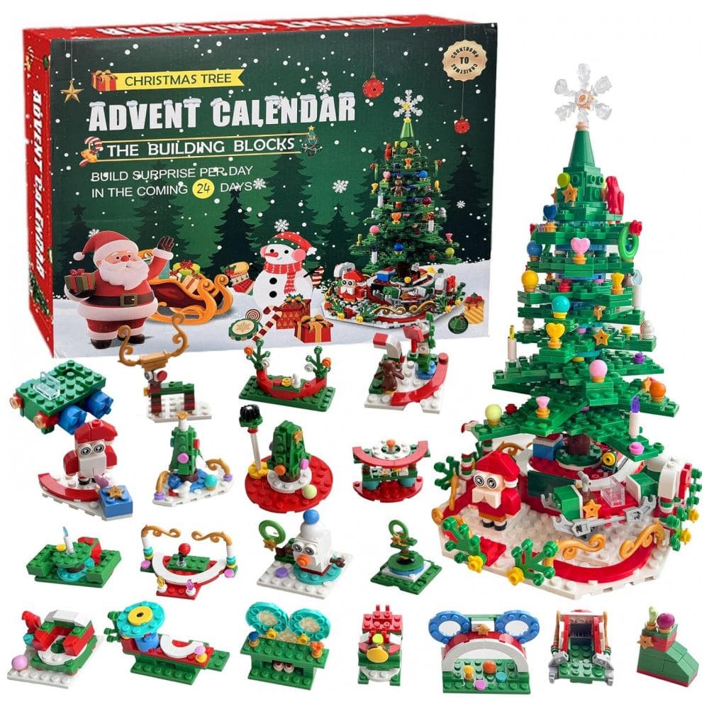 Calendário de Advento Árvore de Natal 24 Dias de Surpresas, Contagem Regressiva para o Natal,VICOMY,