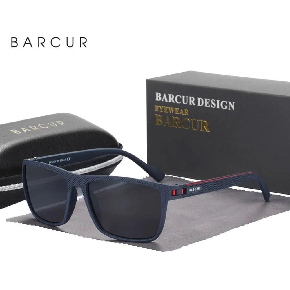 Óculos De Sol Barcur Uv400 Polarizado Azul Bc2139