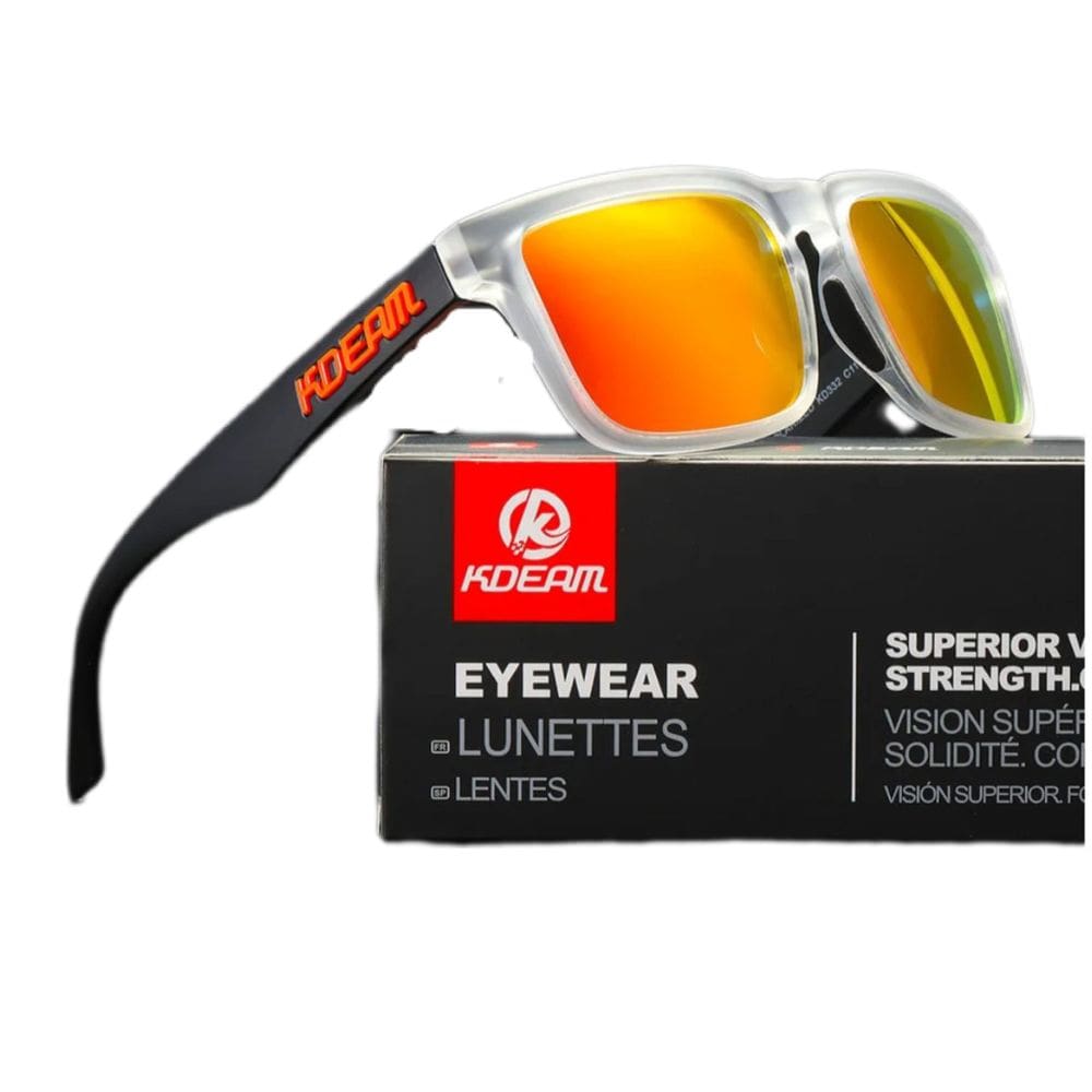 Óculos De Sol Esportivo Polarizado Kdeam C11 Mirrored Red