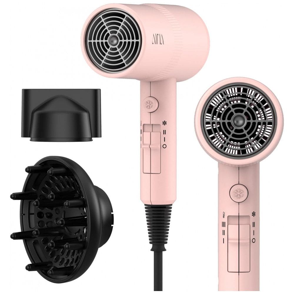 Secador de Cabelo AINA com Difusor, Tecnologia Avançada de Íons, Revestimento de Cerâmica, Jato de Ar Frio e Turbo Calor para Secagem Rápida