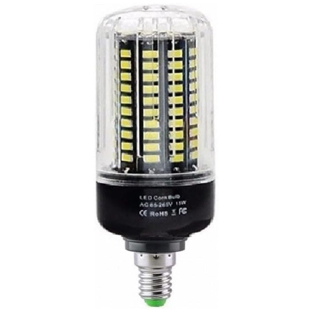 Fengyan Home Bulbs 1pcs Lâmpada LED Corn 15W E14 85-265V Luz Quente Spot SMD 5733 sem Flicker para Iluminação Residencial Econômica