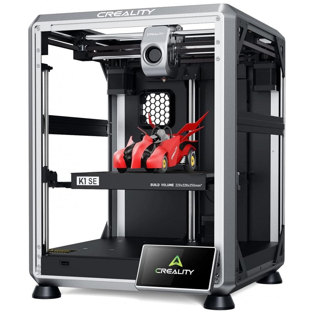Impressora 3D Creality K1 SE, 12x mais rápida, Autonivelamento HandsFree 600mms, Extrusora Direta FlagshipLevel TriMetal Nozzle Quickswap