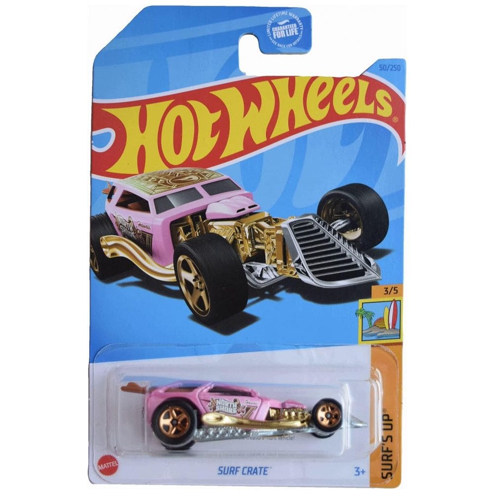 Hot Wheels Surf Crate, Edição Especial Surfs Up 35 Pink