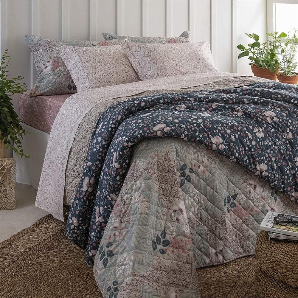 Kit Cobre Leito Artex Total Mix Eliene Com Porta Travesseiro