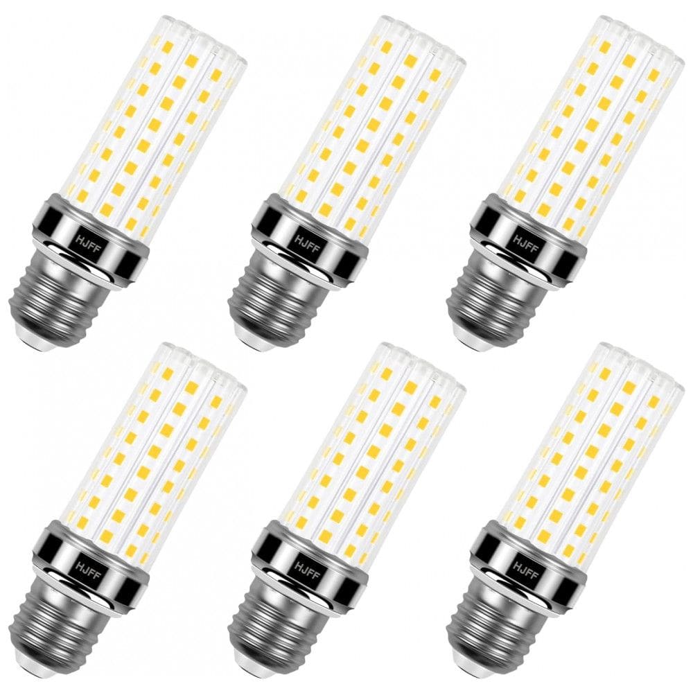 Kit 6 lâmpadas LED 20W 2500 lúmens 3000K branco quente E26/E27, equivalente 200W, super brilhante, à prova d`água, para casa, garagem,HJFF
