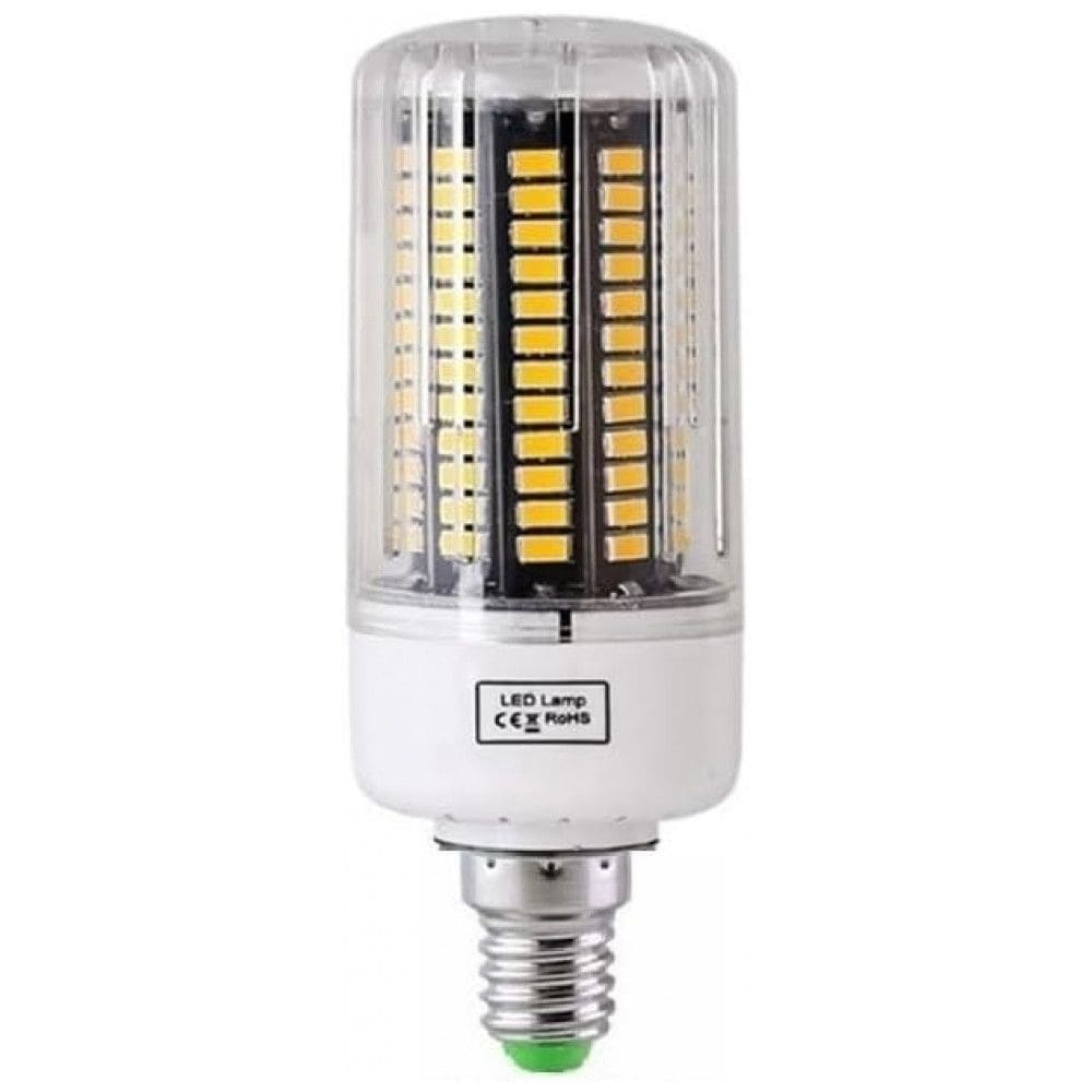 Lâmpadas LED YSJX 15W, pacote com 2 unidades, bases E14, bivolt AC85-265V, 5736 SMD, luz quente, ideais para lustres de cristal