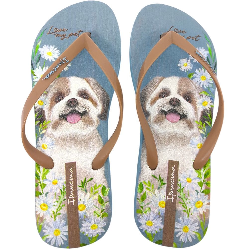 Chinelo Dedo Feminino Casual Dia a Dia Passeio Praia Verão Love My Pets Ipanema 27469