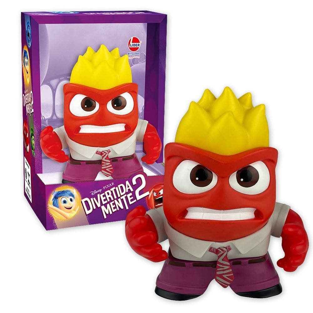 Boneco Vinil Divertidamente 2 Disney Pixar  Raiva