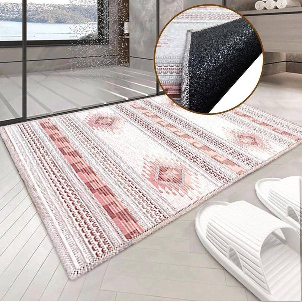 2 Tapete Banheiro Antiderrapante Js Fu Ast 50 X 80 M35