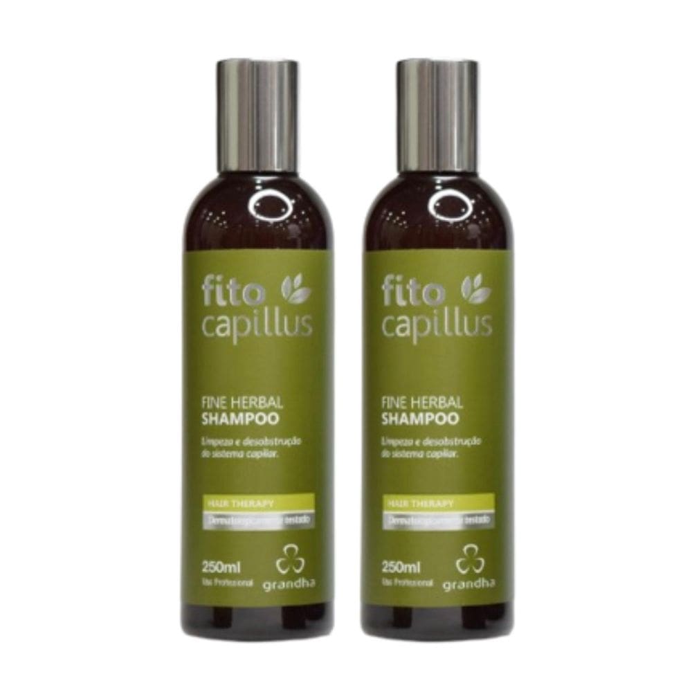 2 Shampoo Fito Capillus Fine Herbal 250Ml Cada