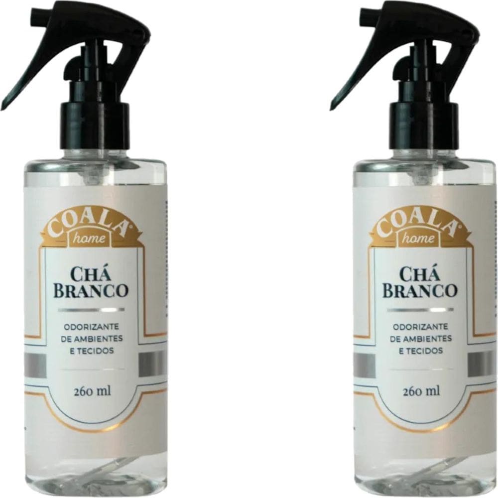 Kit 2 Odorizante De Ambientes Tecidos 260Ml Coala Chá Branco
