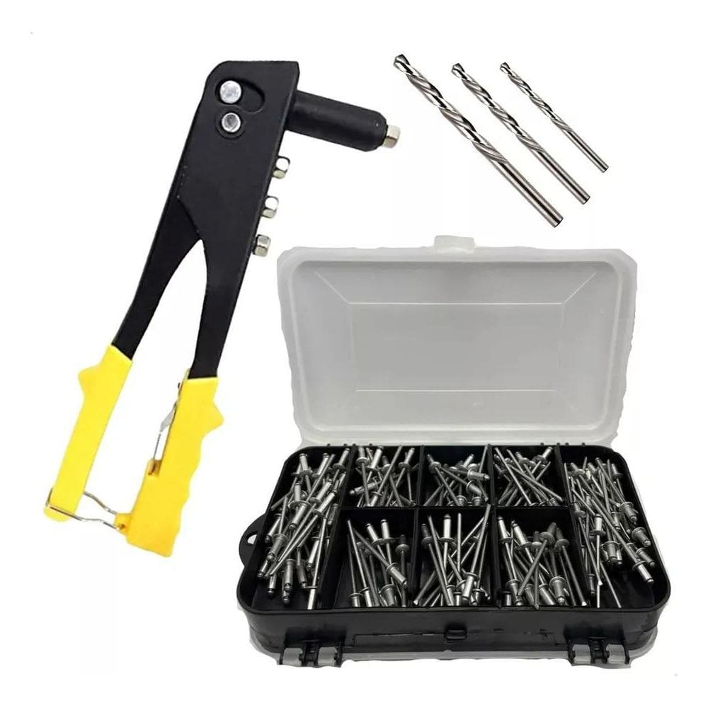 2X Rebitadeira Alicate Rebitador Manual Profissional Com 250