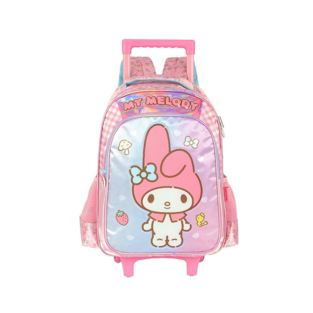Mochila Escolar Rodas My Melody Hello Kitty Infantil Meninas