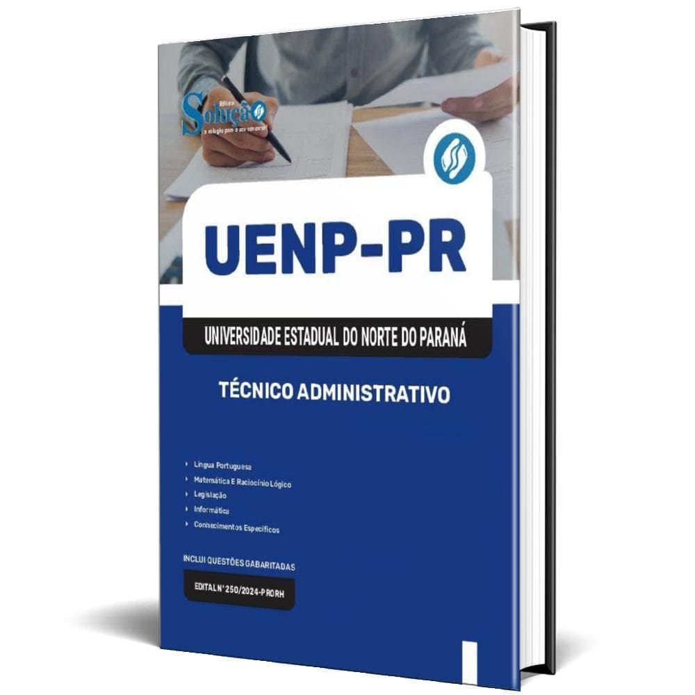 Apostila Uenp Pr 2025 - Técnico Administrativo