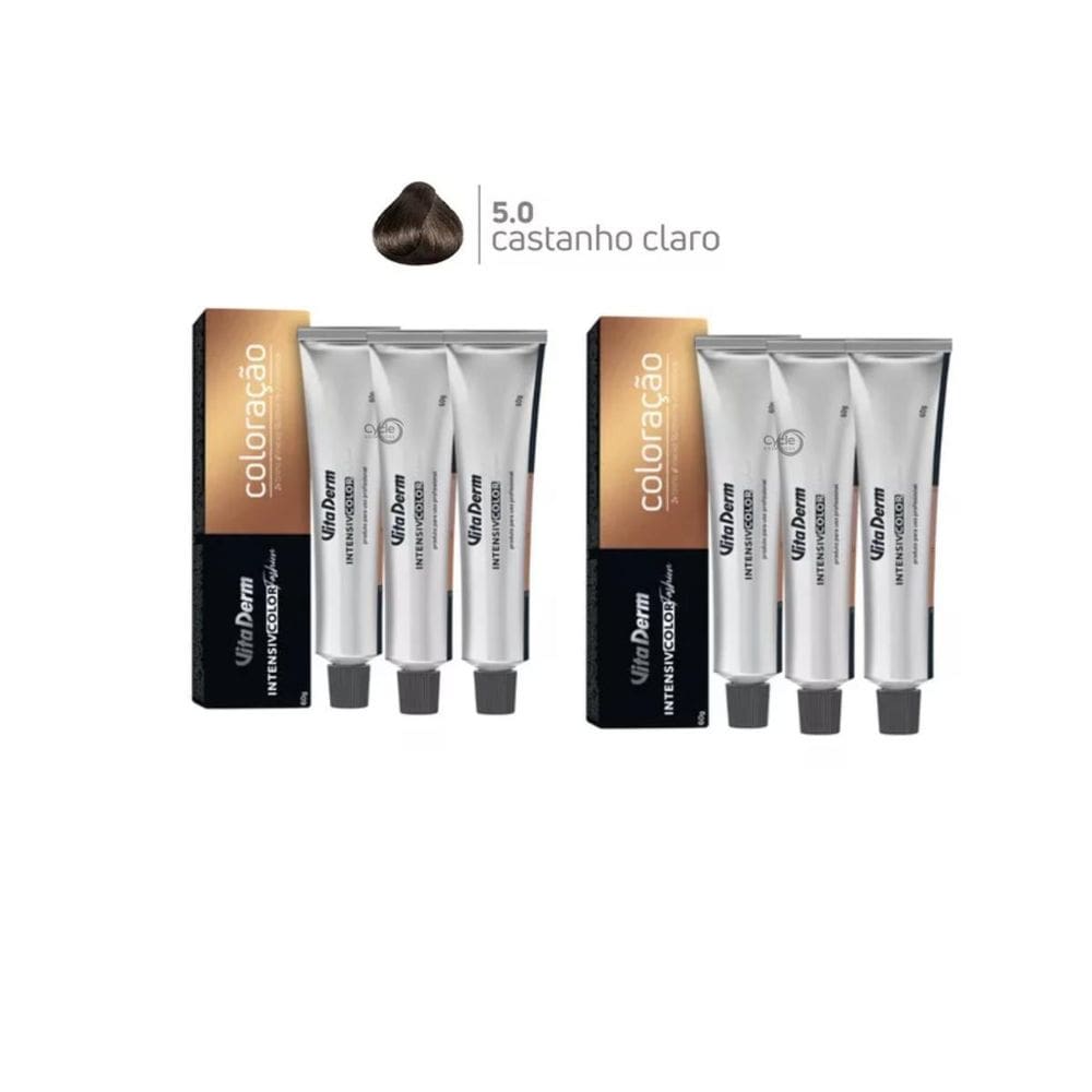 Coloraçao Intensive Color Fashion 6 Unidades 5.0 Vita Derm
