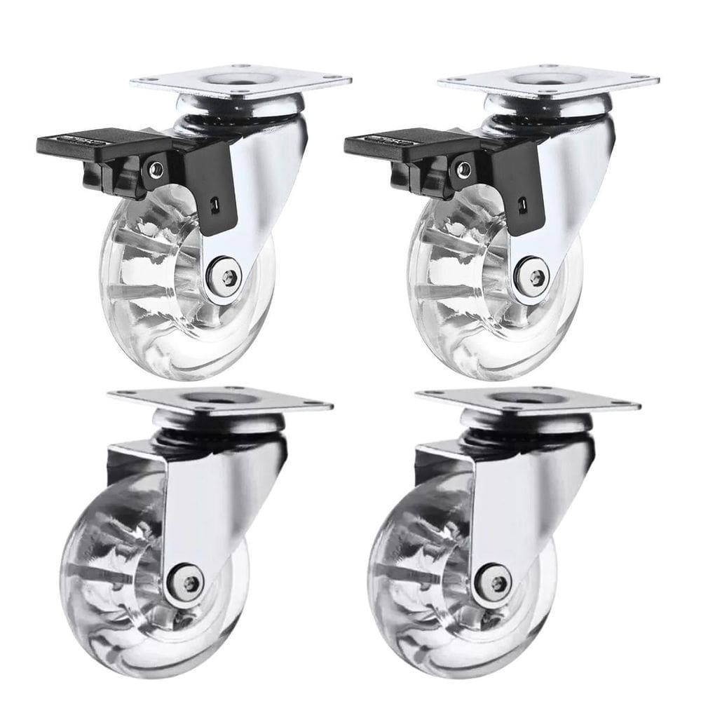 Kit 4 Rodízo Giratório Em Gel Rodinha Silicone Móveis 35Mm