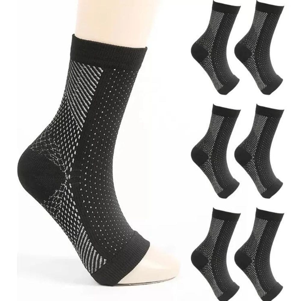 3 Pares De Meias Calmantes Para Neuropatia, Compressão