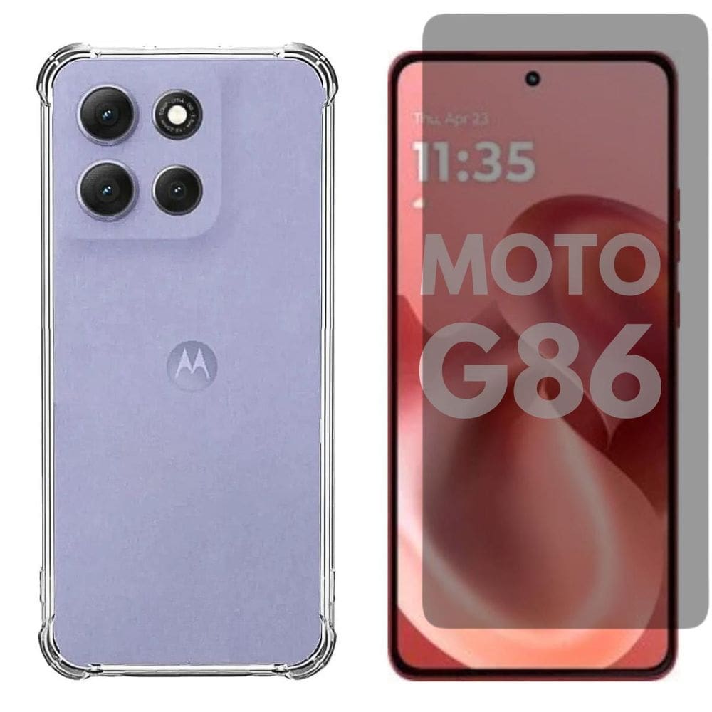Capa + Pelicula Hidrogel Privativa Compatível Para Moto G86