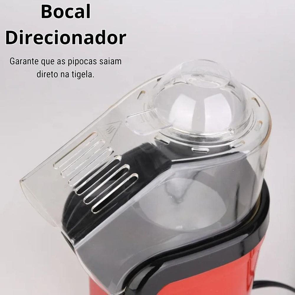 Pipoqueira Elétrica Sem Óleo Saudável 1200W Pipoca Sequinha