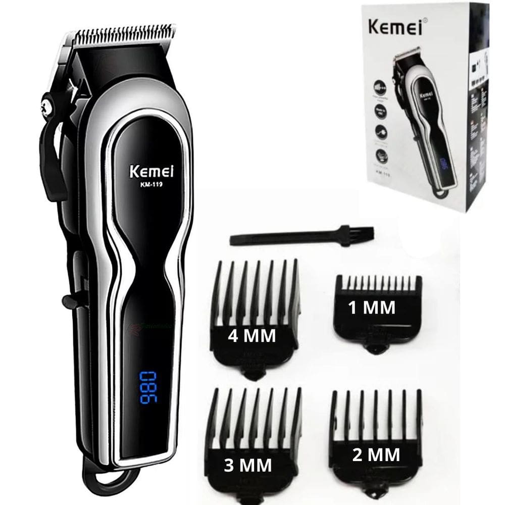 Máquina De Cortar Cabelo Kmei Km-119 Potente Para Cabelo