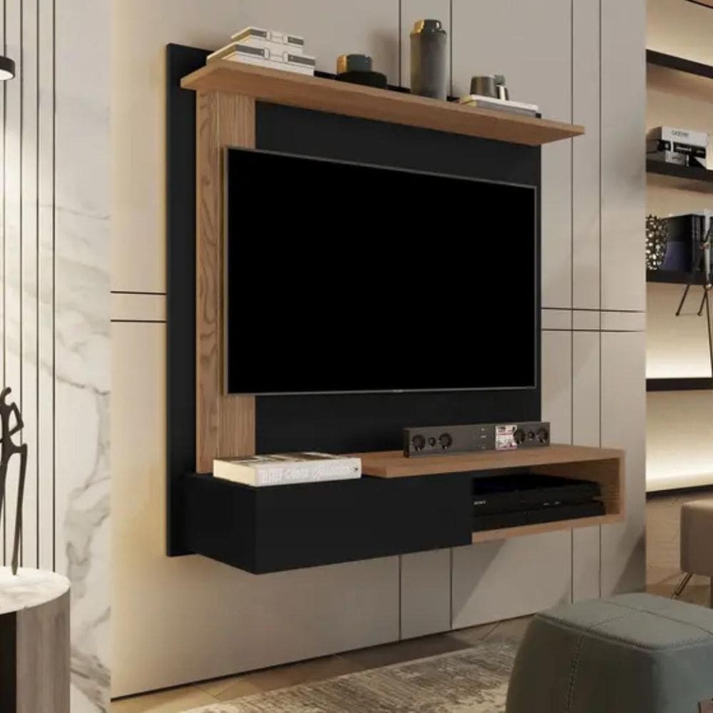 Painel Tv Até 32 Polegadas Turim Preto / Freijó Comprar