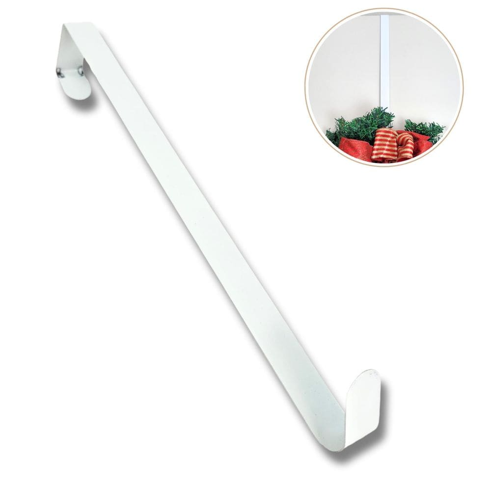 Suporte Para Guirlanda Branco 35X2X5Cm Para Porta Natal