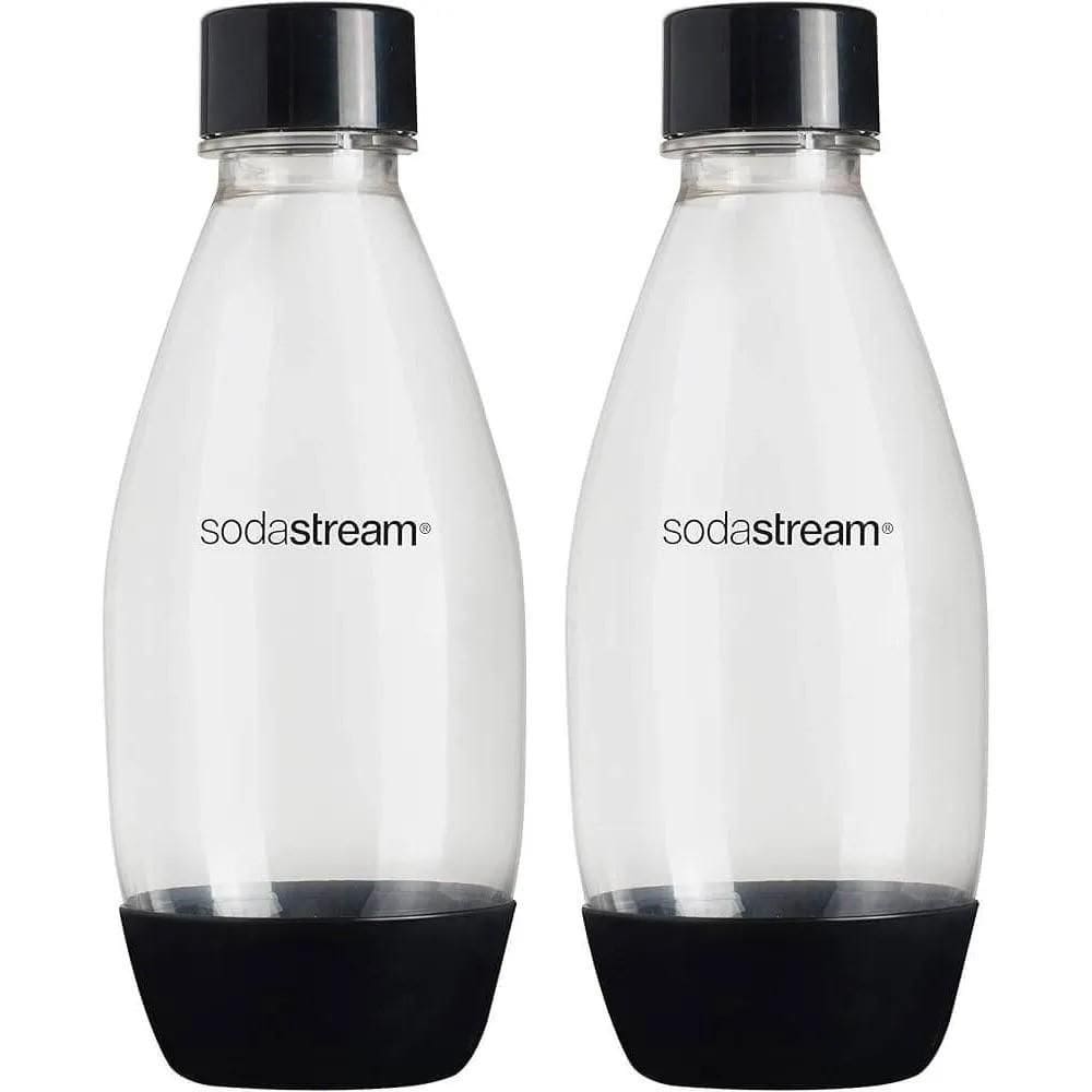 Kit 2 Garrafas Plásticas 500Ml Pretas Sodastream