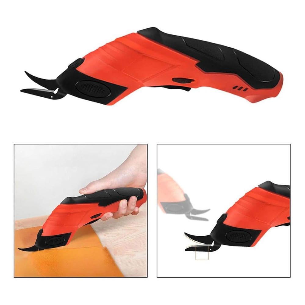 Tesoura Eletrica Sem Fio Corta Tecido Pano Tapete Diy