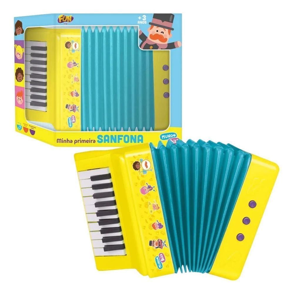 Minha Primeira Sanfona Mundo Bita Infantil Fun F01904