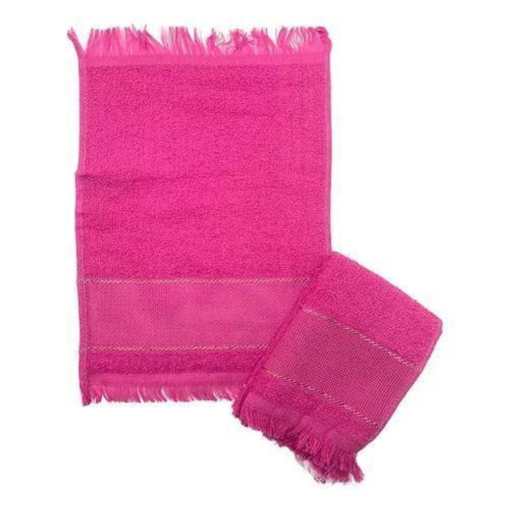 Kit 10 Toalha Manicure E Pedicure 21X31Cm Pink