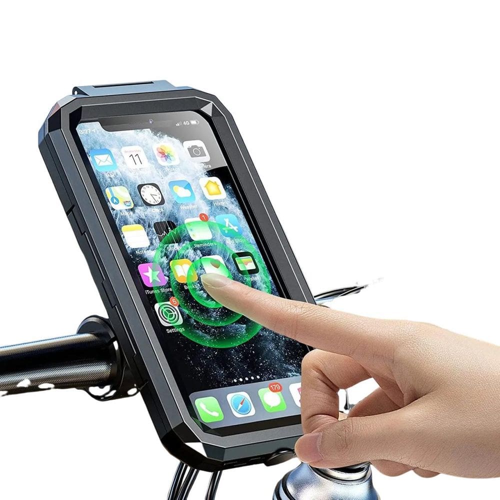 Suporte Celular Moto E Bicicleta A Prova Dagua Tomate